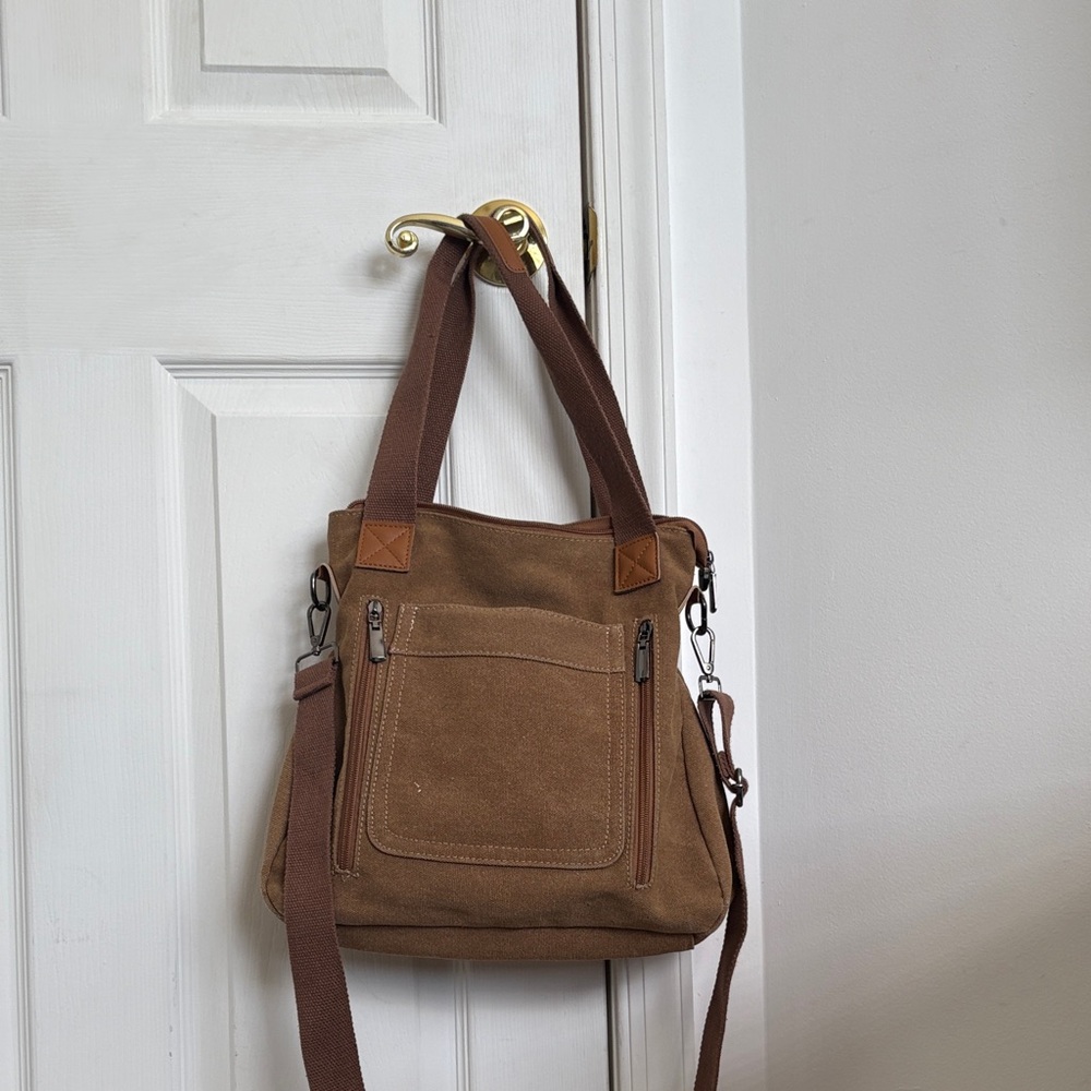Brown Canvas Bag